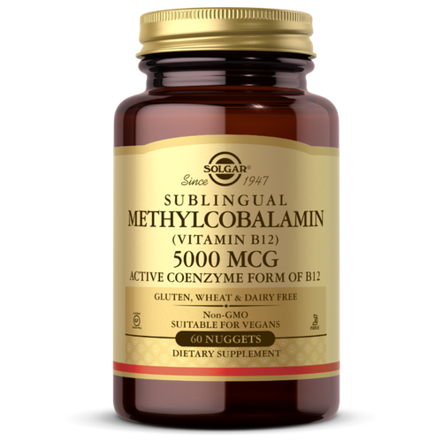 ������ ������ �������� SOLGAR Sublingual Methylcobalamin (Vitamin B12), 110 �, 5000 ���, 60 ��. ����