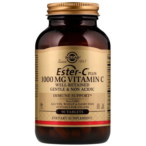 ������ ������ �������� SOLGAR Ester-C Plus Vitamin C, 360 �, 1000 ��, 90 ��. ����