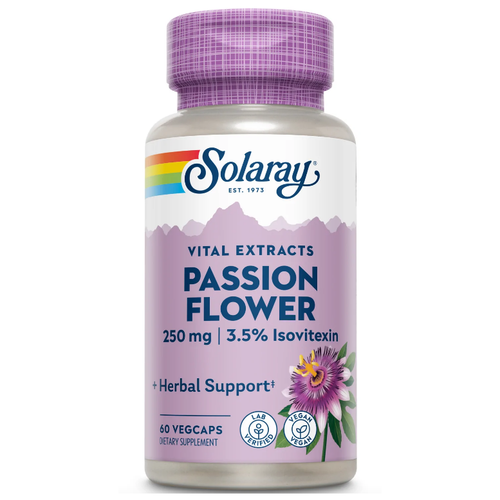 ������ ������ Solaray Guaranteed Potency Passion Flower Aerial Extract (�������� ����������) 250 �� 60 ������ ����