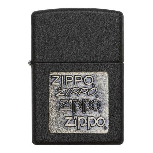     ZIPPO 362 ZIPPO Logo   Black Crackle   -     , -,   