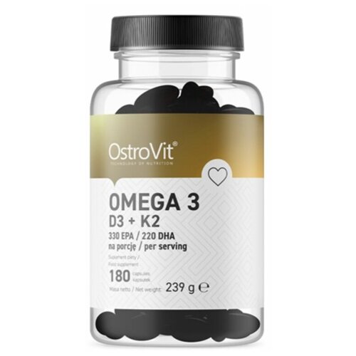    OstroVit Omega 3 D3 + K2 (180 )   -     , -,   