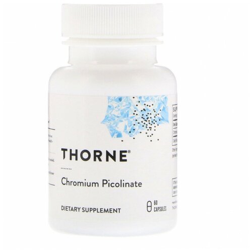 ������ ������ ��������� ����� 500 ���, Chromium Picolinate 500 mcg, Thorne Research, 60 ������ ����