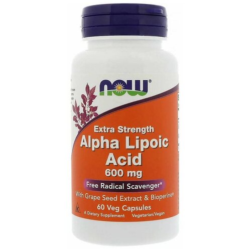   NOW Alpha Lipoic Acid, 600 , 60 .   -     , -,   