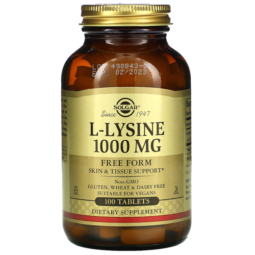 ������ ������ Solgar L-Lysine ���., 1000 ��, 540 �, 100 ��. ����