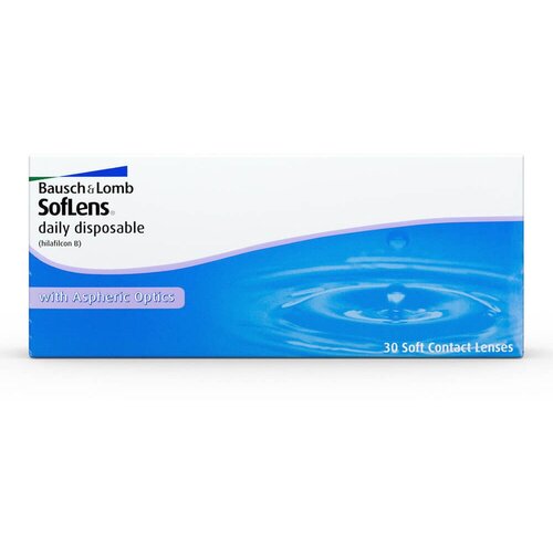 ������ ������ ���������� ����� Bausch & Lomb Soflens Daily Disposable, 30 ��., R 8,6, D -1,5 ����