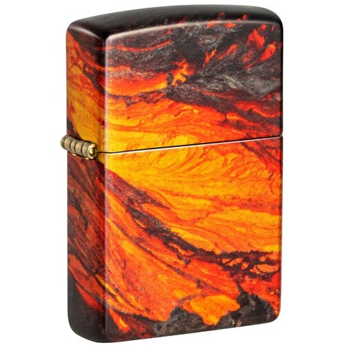 ������ ������ ��������� ZIPPO Lava Flow � ��������� 540 Tumbled Brass, ������/�����, ���������, 38x13x57 �� ����