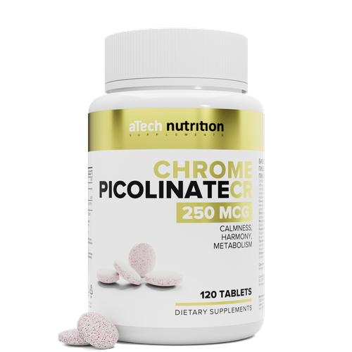    / CHROMIUM PICOLINATE aTech nutrition 120    -     , -,   