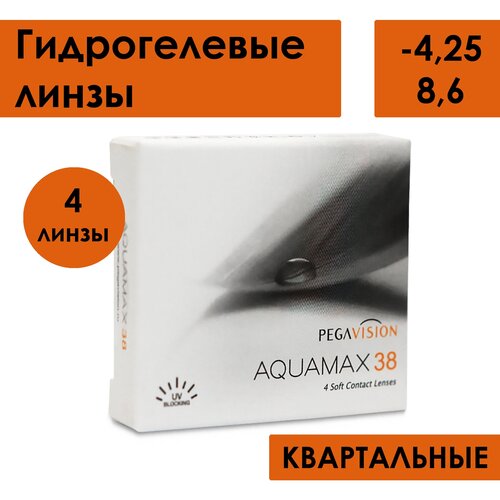 ������ ������ ���������� ����� Pegavision Aquamax 38, 4 ��., R 8,6, D -4,25 ����