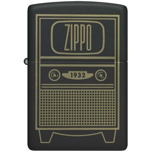     ZIPPO Classic 48619 Vintage TV Design   Black Matte -   ZIPPO   -     , -,   