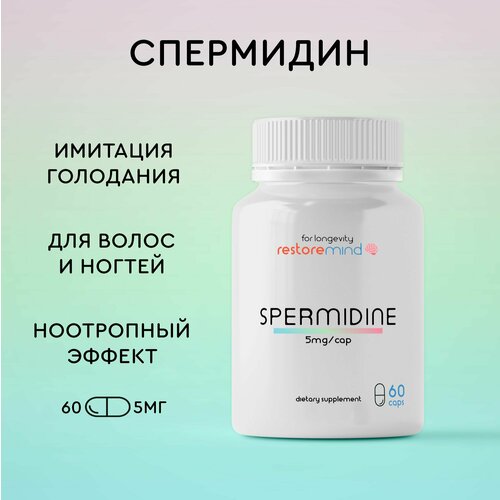 ������ ������ ��������� (Spermidine) �� RestoreMind 60 ������ �� 5�� �������� ��� ����� � ������ ����