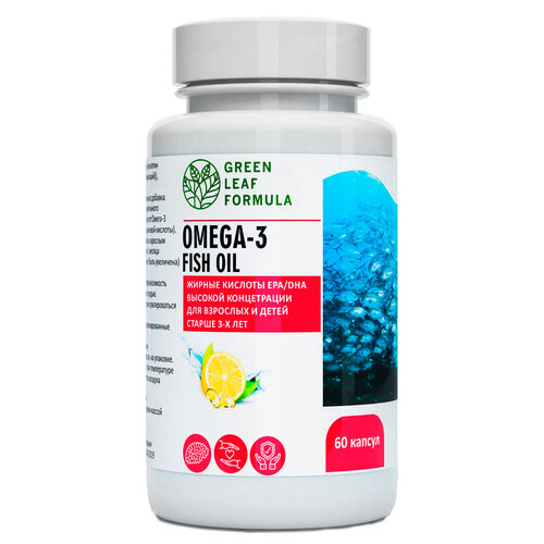  Green Leaf Formula Omega-3 Fish oil, 790 ,         ., 67 , 60 .,    -     , -,   