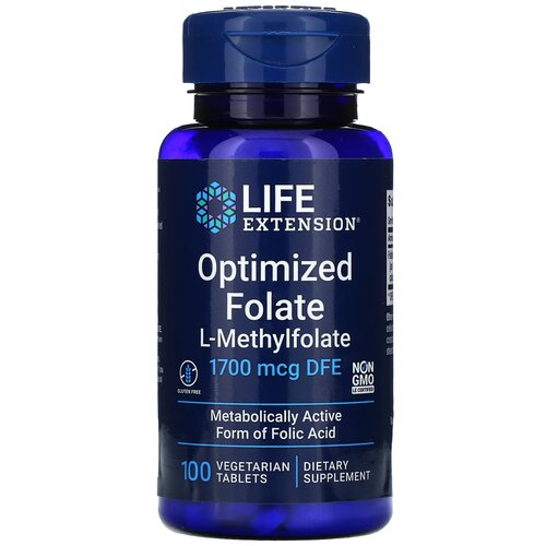   Life Extension Optimized Folate, 50 , 100 .   -     , -,   